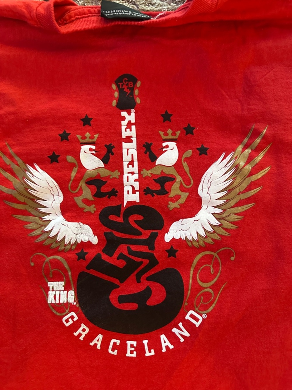 The King Red Graphic Crewneck T-Shirt - Men